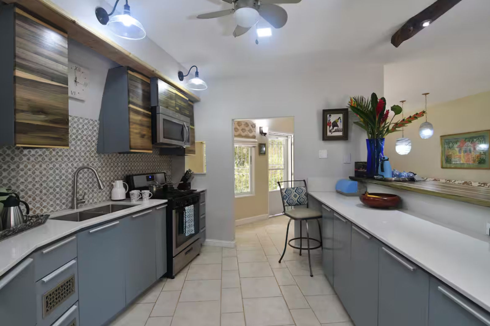 Kitchen at the Jamaica retreat house